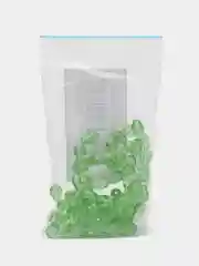 Лайм бисер  бусина стеклянная каплевидная 4 х 6 мм 8 г/уп.