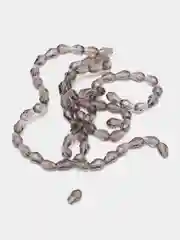 Серый меланж бисер  бусина стеклянная каплевидная 4 х 6 мм 8 г/уп.