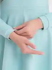 Мятный платье женское праздничное / платье повседневное