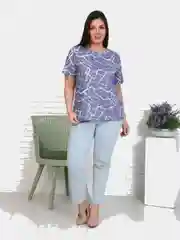 Синий футболка "Дина"