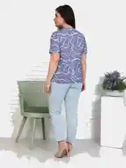 Синий футболка "Дина"