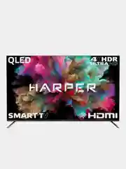 Телевизор Harper 55Q850TS, 4K, Ultra HD, с QLED, Smart TV, Wi-Fi, 55", Android 11