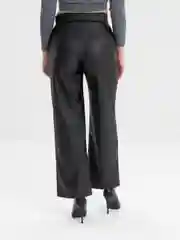 Брюки женские, экокожа, клёш