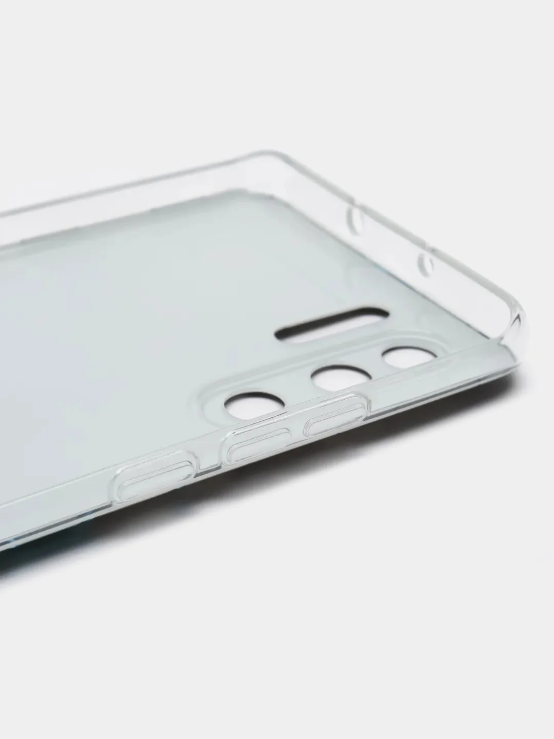 Бирюзовый силиконовый чехол на Huawei P30 Pro / Хуавей P30 Pro прозрачный, с рисунком, защита камеры