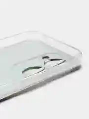 Угольный силиконовый чехол на Realme C33 / Реалми С33 прозрачный, с рисунком, защита камеры