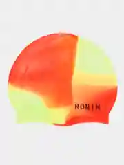 Горчичный шапочка для плавания Ronin детская силиконовая, градиентные расцветки