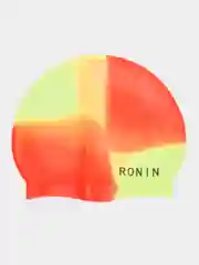 Горчичный шапочка для плавания Ronin детская силиконовая, градиентные расцветки