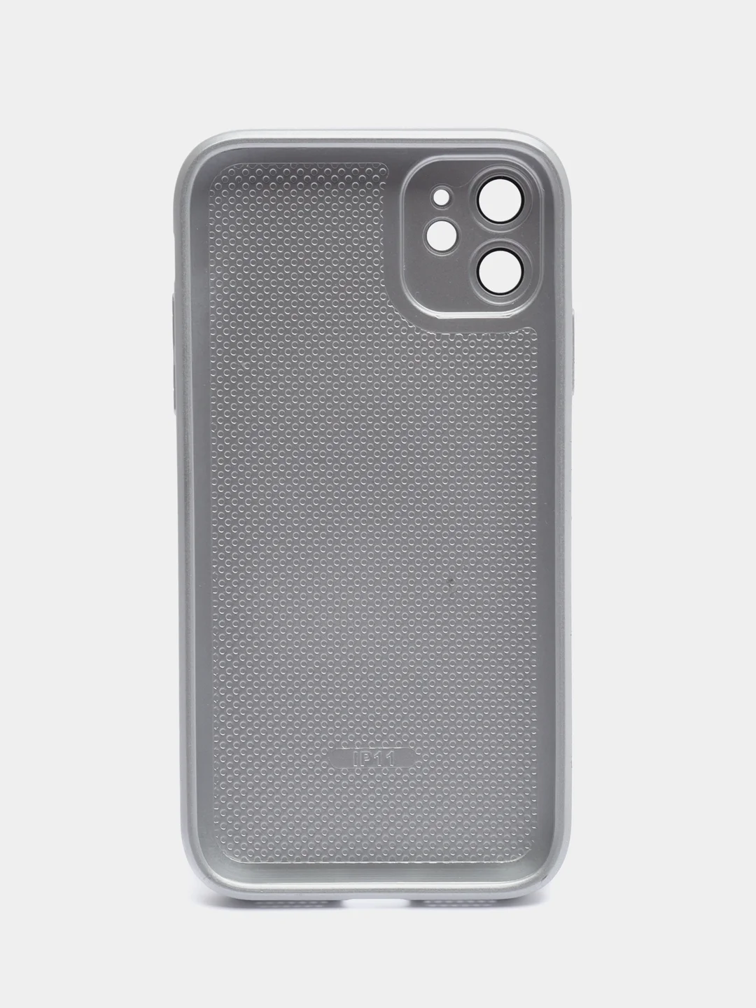 Серебряный чехол для iPhone 11, айфон 11 с защитой камер