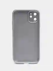 Серебряный чехол для iPhone 11, айфон 11 с защитой камер