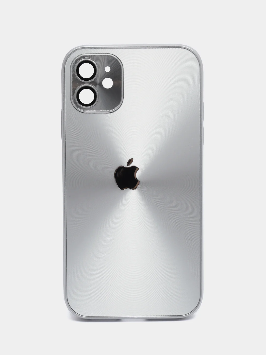 Серебряный чехол для iPhone 11, айфон 11 с защитой камер