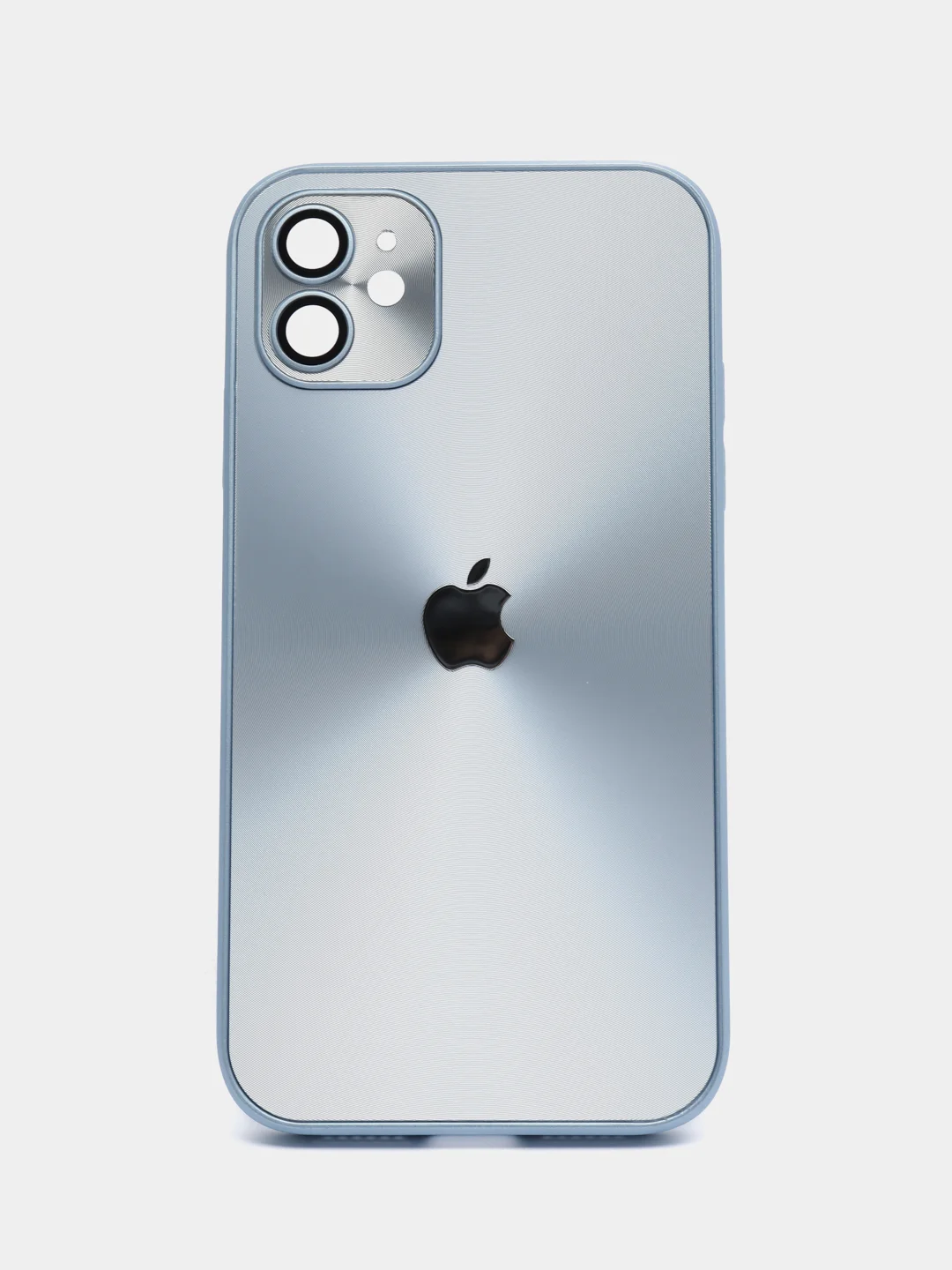 Серый металлик чехол для iPhone 11, айфон 11 с защитой камер
