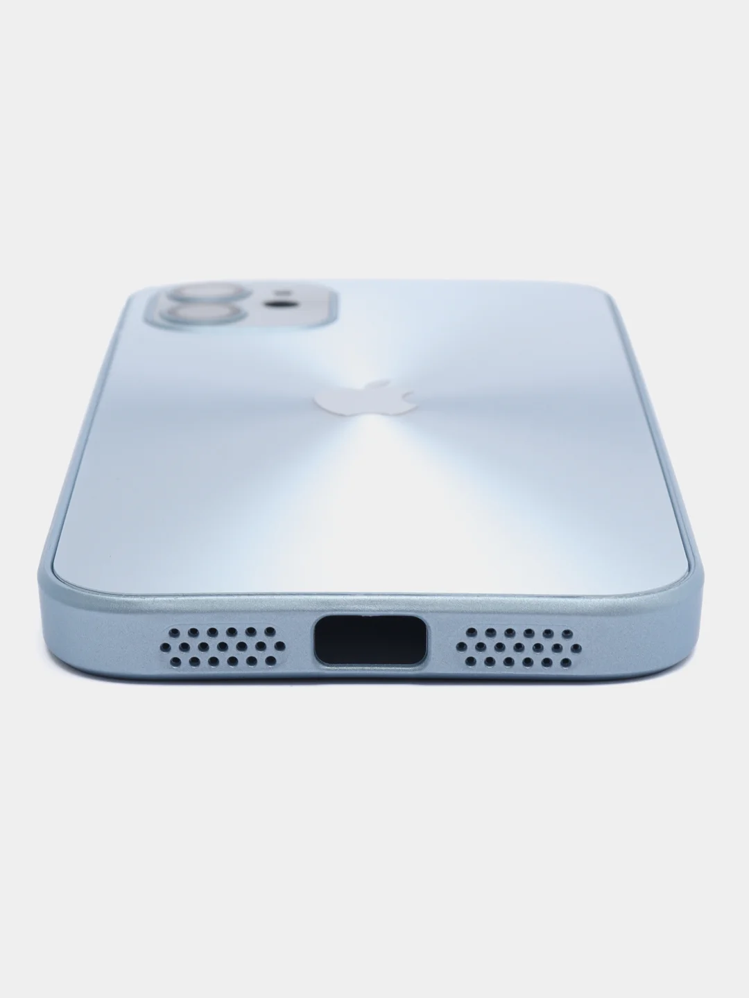 Серый металлик чехол для iPhone 11, айфон 11 с защитой камер