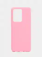 Розовый чехол Samsung Galaxy S20 Ultra силиконовый
