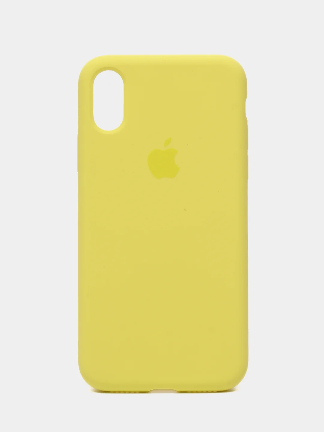 Лимонный чехол Silicone Case для iPhone X/XS