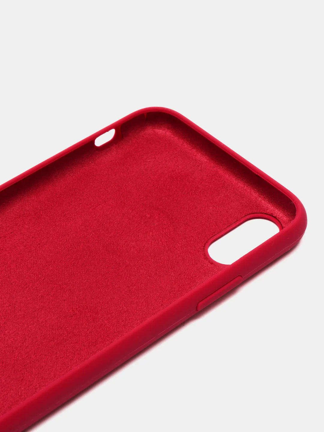 Вишнёвый чехол Silicone Case для iPhone X/XS
