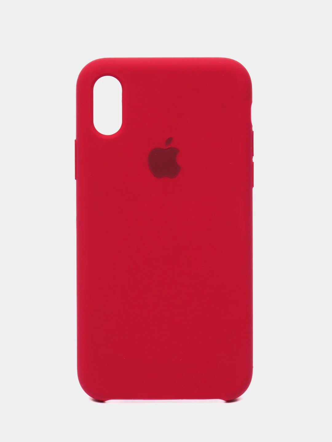 Вишнёвый чехол Silicone Case для iPhone X/XS
