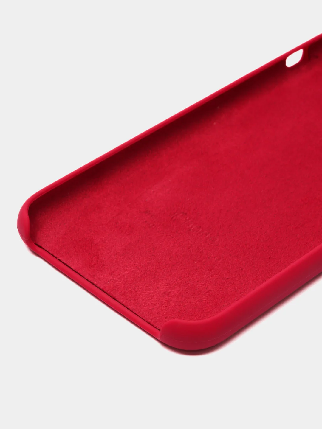 Вишнёвый чехол Silicone Case для iPhone X/XS
