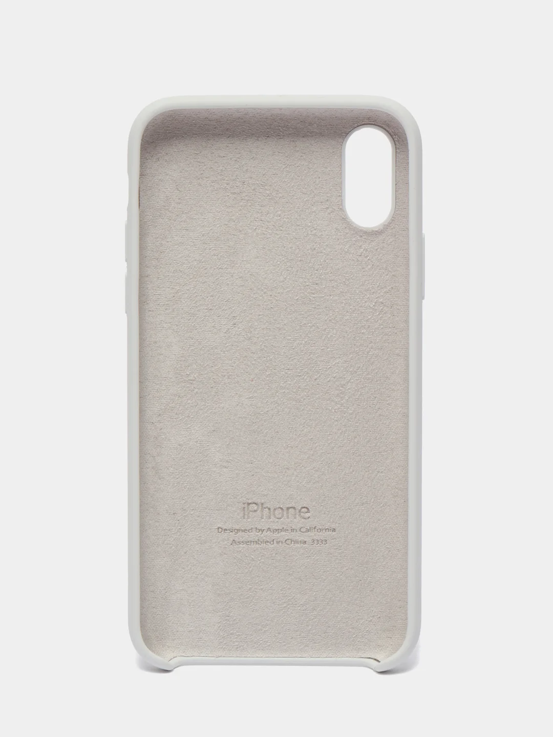 Белый чехол Silicone Case для iPhone X/XS
