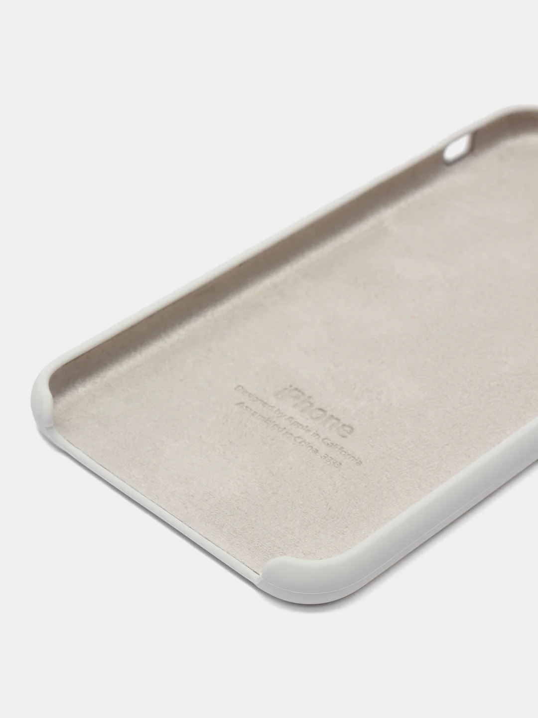 Белый чехол Silicone Case для iPhone X/XS