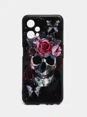 Тёмно-бордовый силиконовый чехол для Realme 9 PRO / Realme 9 5G, с принтом, с рисунком (Реалми 9 про)