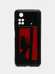 Рыжий силиконовый чехол для Xiaomi POCO M4 Pro 4G, с принтом, с рисунком (Сяоми ПОКО М4 Про 4г)