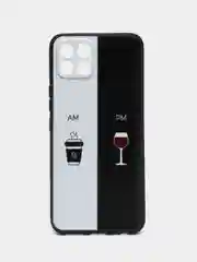 Бирюзовый силиконовый чехол для Infinix Smart 6 HD, с принтом, с рисунком (Инфиникс Смарт 6 ХД)