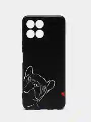 Песочный хаки силиконовый чехол для Honor X8 4G, с принтом, с рисунком (Хонор Х8 4 Джи)