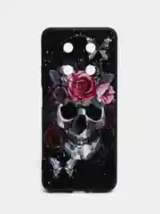Тёмно-бордовый силиконовый чехол для Huawei nova Y90, с принтом, с рисунком (Хуавей Нова У90 )