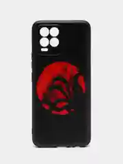 Синий меланж силиконовый чехол для Realme 8 4G/Realme 8 Pro (Реалми 8/8 Про), с принтом, с рисунком