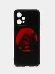 Синий меланж силиконовый чехол для Realme 9 PRO / Realme 9 5G, с принтом, с рисунком (Реалми 9 про)