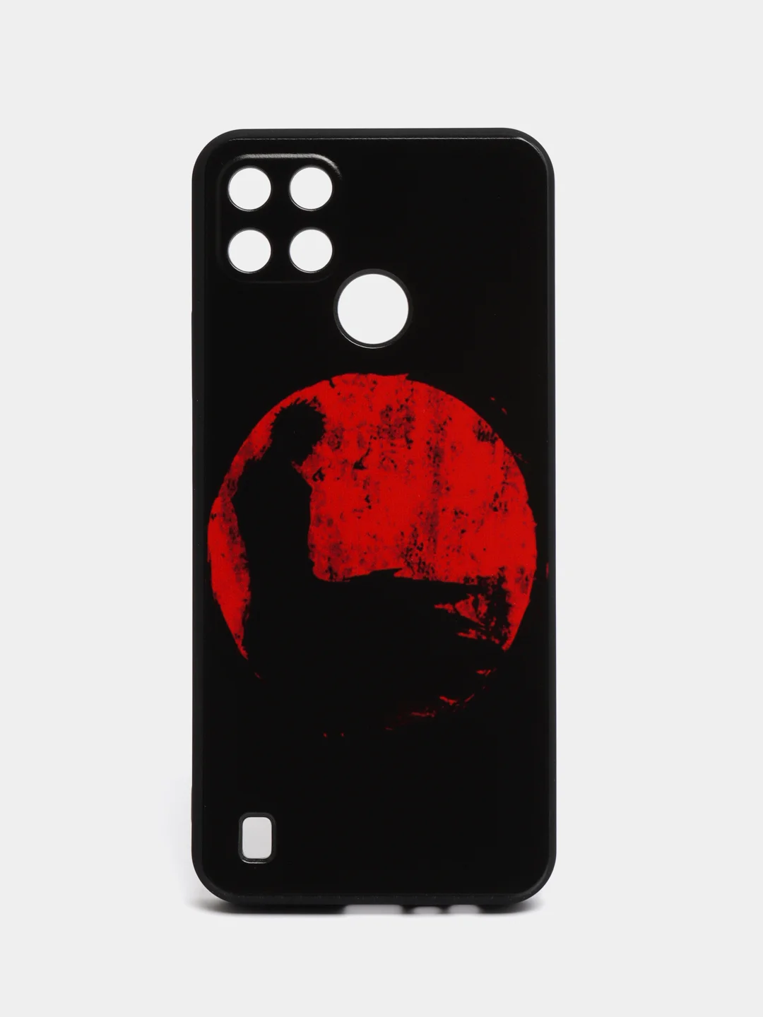 Сиреневый чехол для Realme C21y / C25y, с принтом, с рисунком (Реалми С21у / С25у)