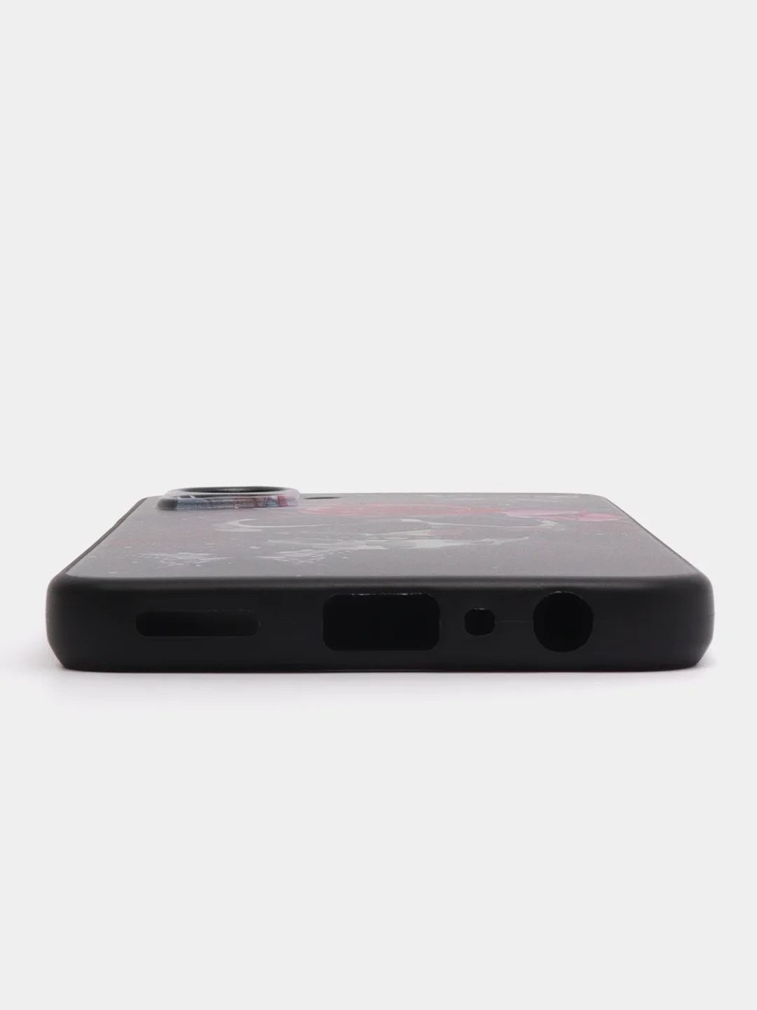 Тёмно-бордовый силиконовый чехол для Realme 10 4G, с принтом, с рисунком (Реалми 10 4г)