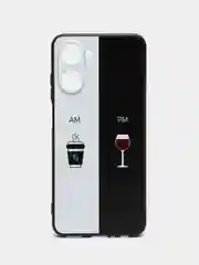 Бирюзовый силиконовый чехол для Realme 10 4G, с принтом, с рисунком (Реалми 10 4г)