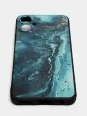 Тёмно-бирюзовый силиконовый чехол для Tecno Spark 9 Pro, с принтом, с рисунком (Техно Спарк 9 Про)