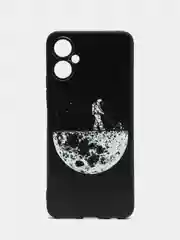 Мятный силиконовый чехол для Tecno Spark 9 Pro, с принтом, с рисунком (Техно Спарк 9 Про)