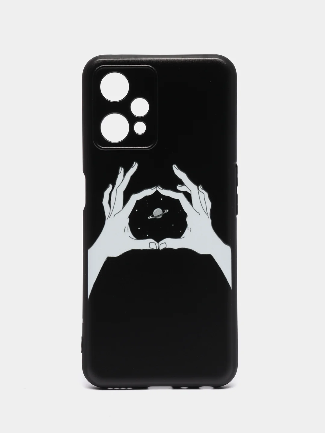Пастельно-коралловый силиконовый чехол для Realme 9 PRO / Realme 9 5G, с принтом, с рисунком (Реалми 9 про)