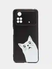 Бронзовый силиконовый чехол для Xiaomi POCO M4 Pro 4G, с принтом, с рисунком (Сяоми ПОКО М4 Про 4г)