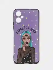 Пурпурный силиконовый чехол для Tecno Spark 9 Pro, с принтом, с рисунком (Техно Спарк 9 Про)