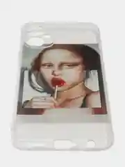 Багровый силиконовый чехол для Tecno Spark 9 Pro, с принтом, с рисунком (Техно Спарк 9 Про)