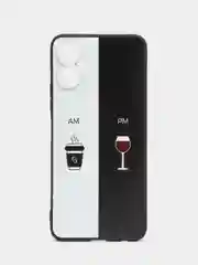 Бирюзовый силиконовый чехол для Tecno Spark 9 Pro, с принтом, с рисунком (Техно Спарк 9 Про)