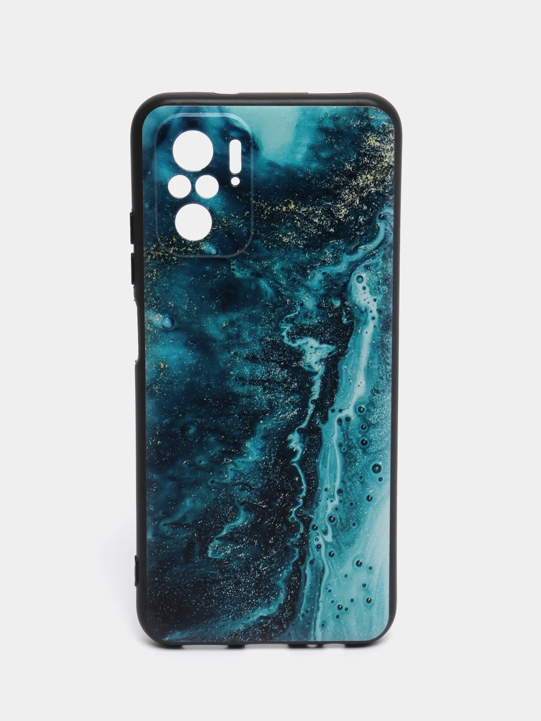 Тёмно-бирюзовый силиконовый чехол для Xiaomi Redmi Note 10S / Note 10 4G / Poco m5S, с рисунком, с принтом