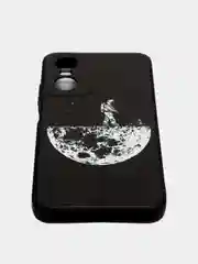 Мятный чехол для Tecno POP 6 Pro, с принтом, с рисунком (Техно Поп 6 Про)