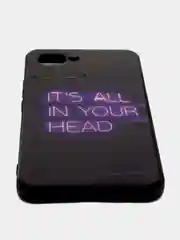 Серый чехол для Realme C30 / C30S / Narzo 50i Prime, с принтом, с рисунком (Реалми С30)