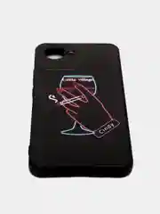 Голубой чехол для Realme C30 / C30S / Narzo 50i Prime, с принтом, с рисунком (Реалми С30)
