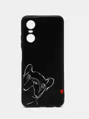 Песочный хаки чехол для Tecno POP 6 Pro, с принтом, с рисунком (Техно Поп 6 Про)