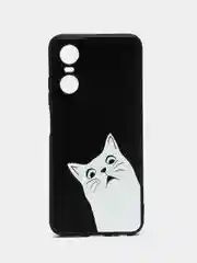 Бронзовый чехол для Tecno POP 6 Pro, с принтом, с рисунком (Техно Поп 6 Про)