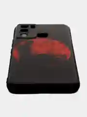 Сиреневый силиконовый чехол для Infinix HOT 12i, с принтом, с рисунком (Инфиникс Хот 12 ай)
