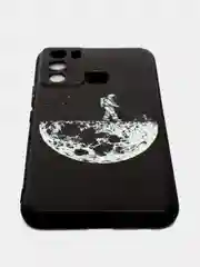 Мятный силиконовый чехол для Infinix HOT 12i, с принтом, с рисунком (Инфиникс Хот 12 ай)
