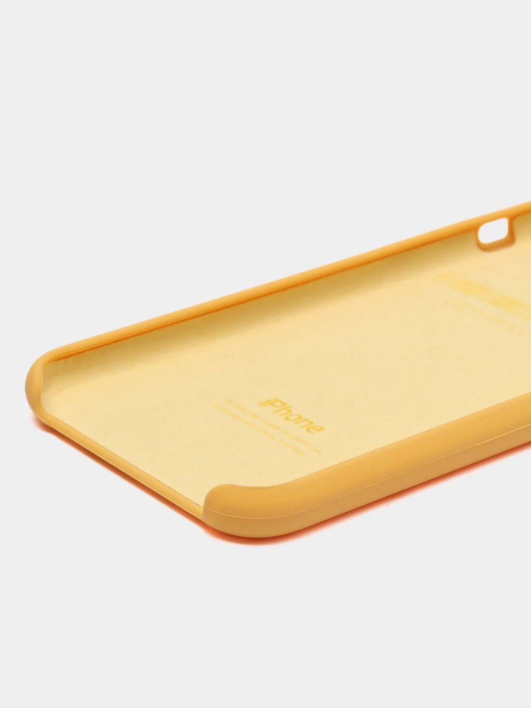 Желтый чехол Silicone Case для iPhone X/XS