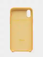 Желтый чехол Silicone Case для iPhone X/XS